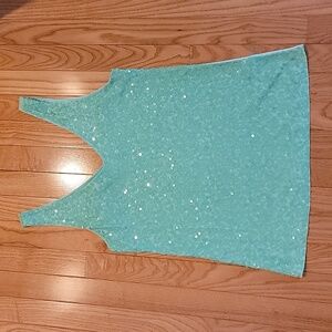 J.Crew Sequin Tank Mint Green